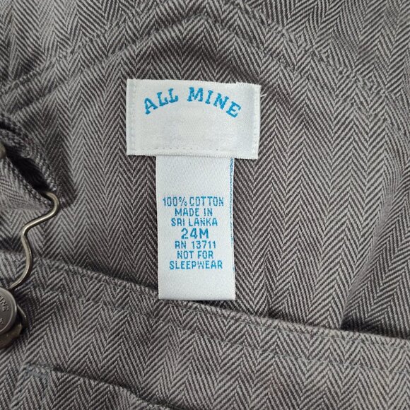 All Mine 24 Month 100% Cotton Coveralls NWT Holiday Bear - Picture 8 of 9